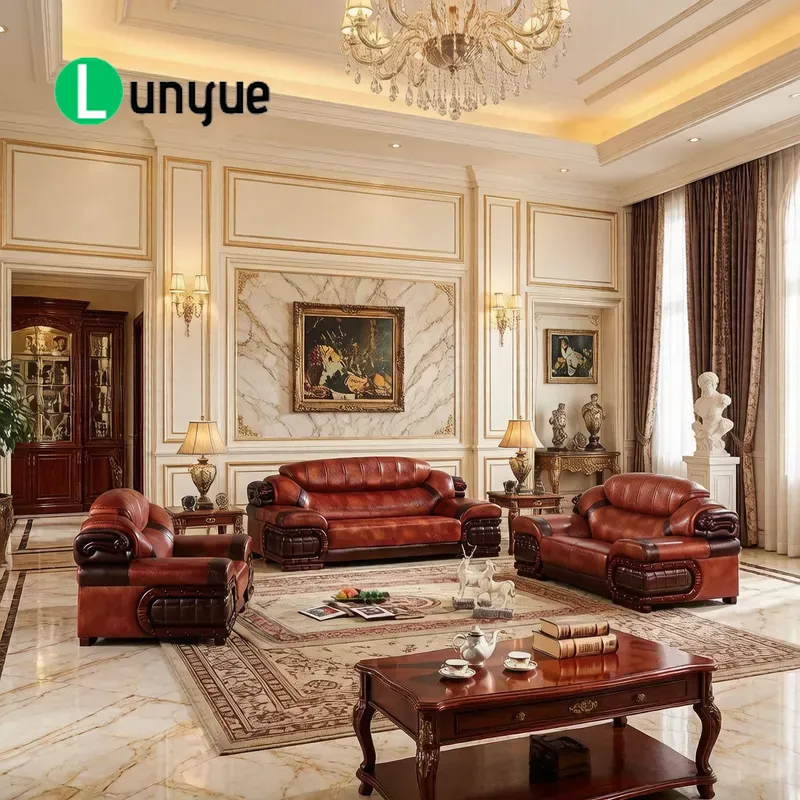 Office Furniture First - Avrupa Birinci Sınıf Sığır Derisi Kanepe,