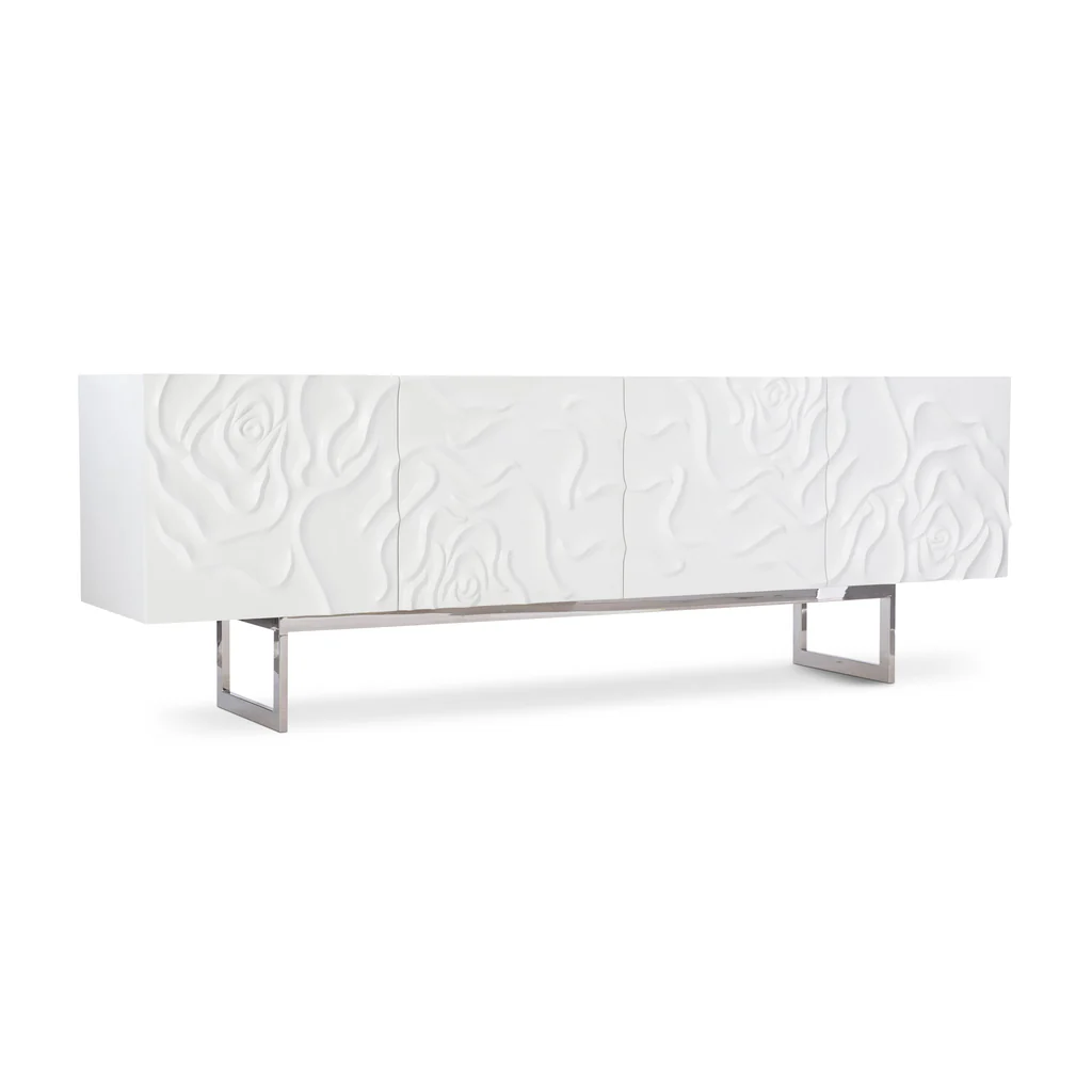 Credenza Office Storage - Modern Oturma Odası Mobilyaları Beyaz Gül