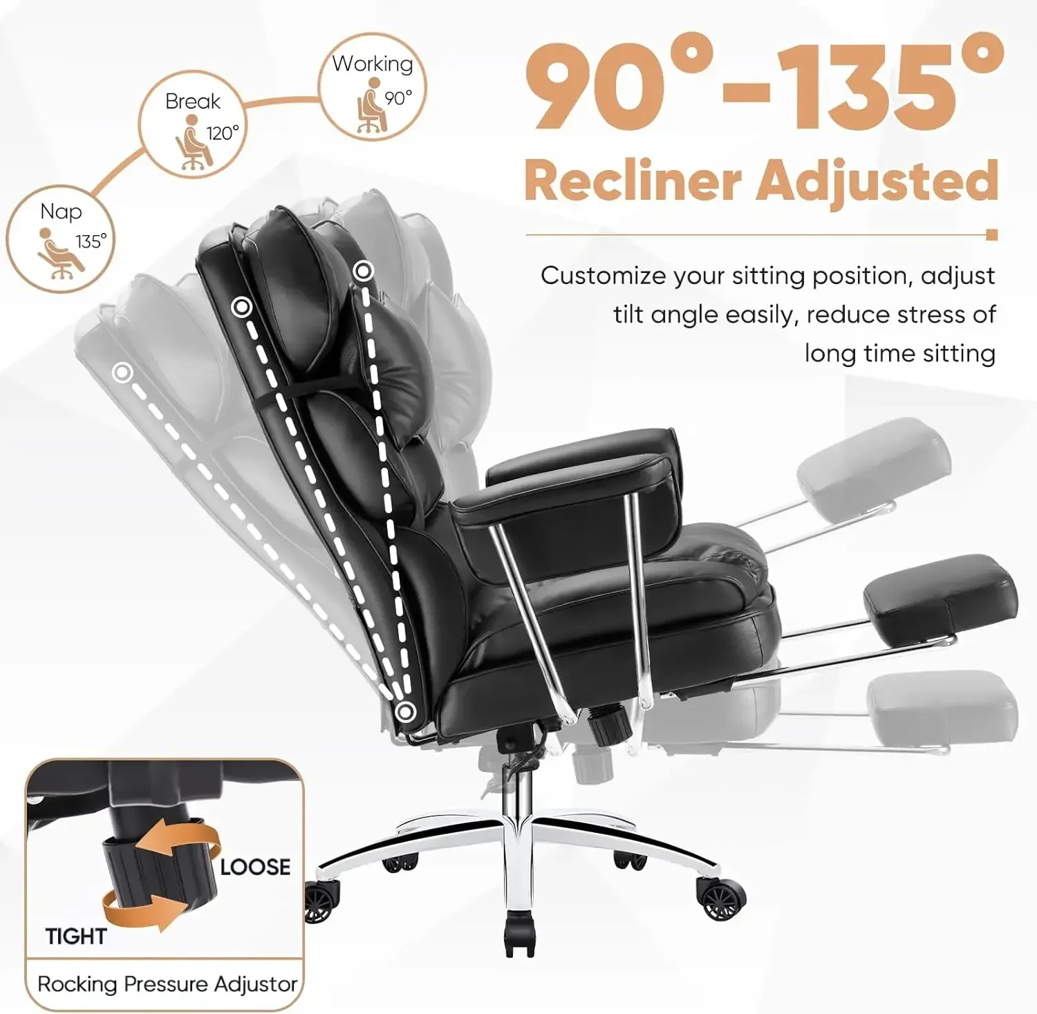 Office Furniture Com - Yönetici Ev Ofis Çalışma Koltuğu -