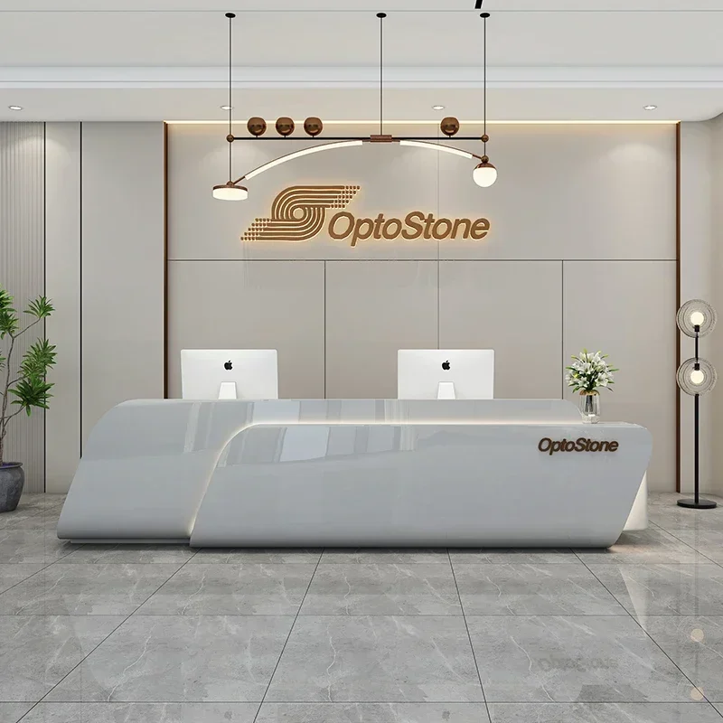 Office Furniture Store - Güzellik Platformu Standı Resepsiyon Masası Akrilik