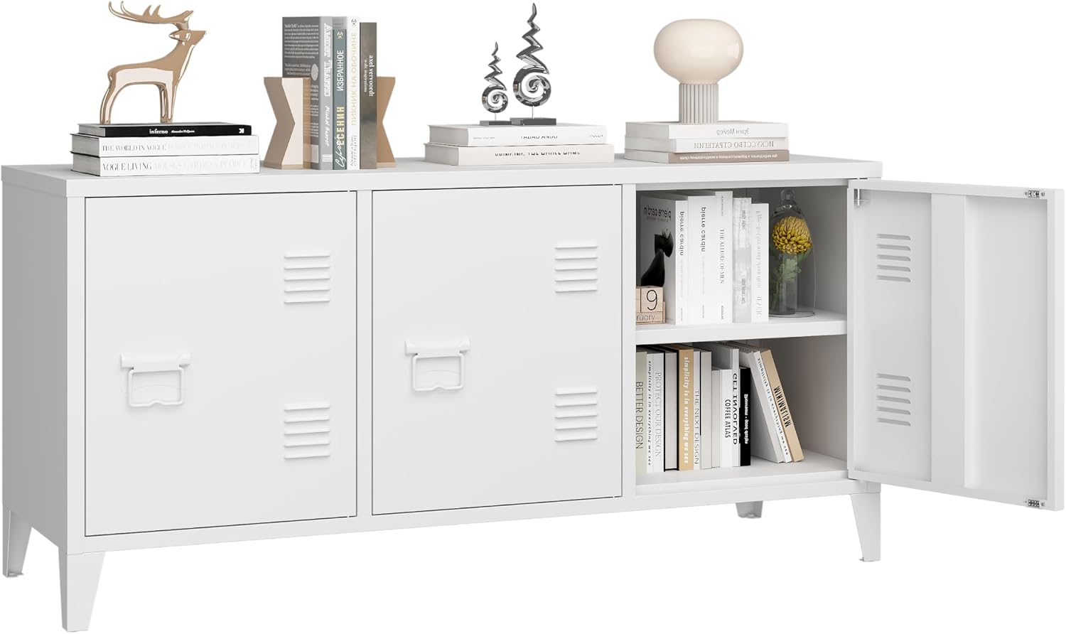 Credenza Office Storage - Modern TV Sehpası Eğlence Merkezi, Üç