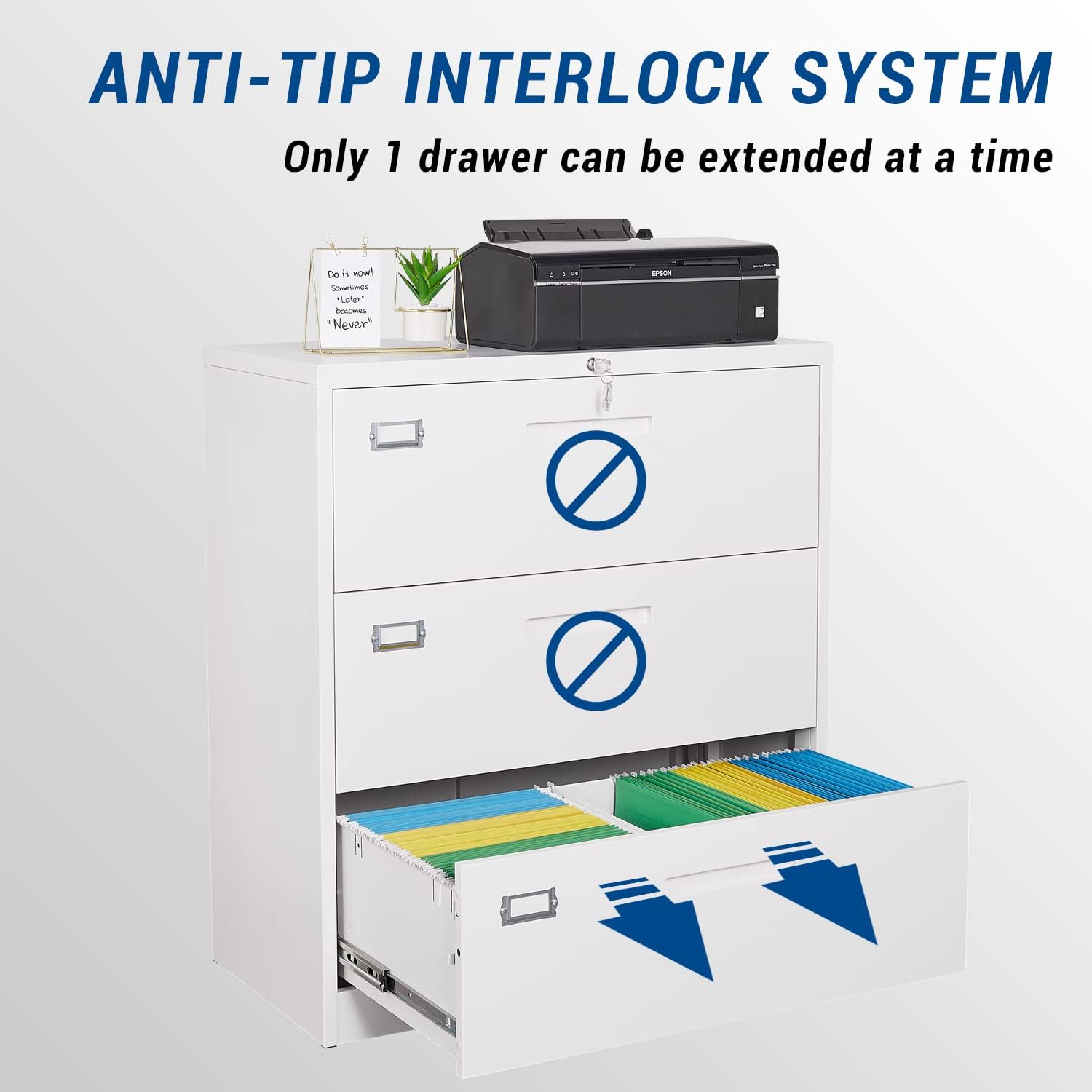 Yan Çekmeceli Dosya Dolabı, Üç - Credenza Office Storage incelemesi ve fiyatı
