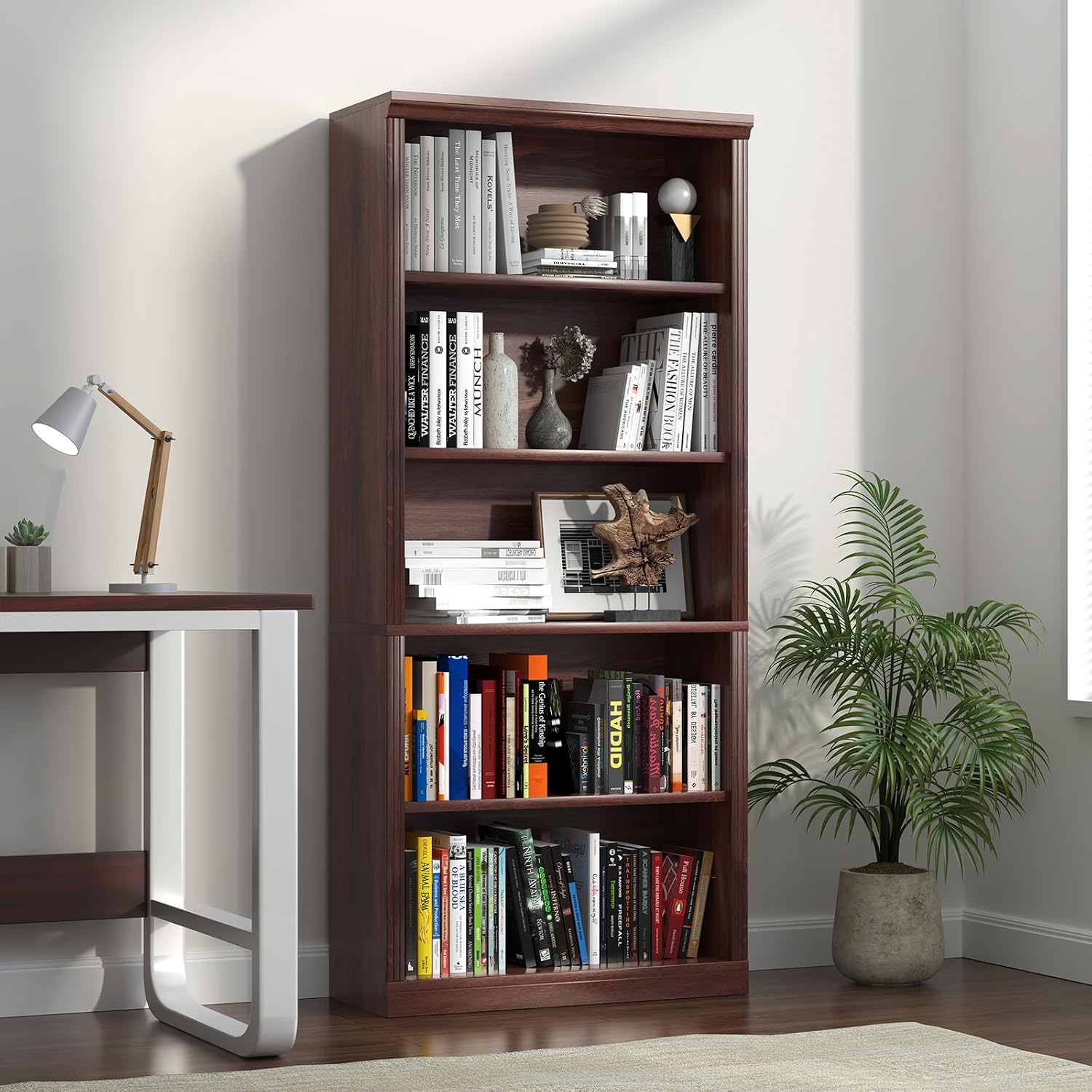 5 Katmanlı Ahşap Kitaplık, Açı - Office X Furniture incelemesi ve fiyatı