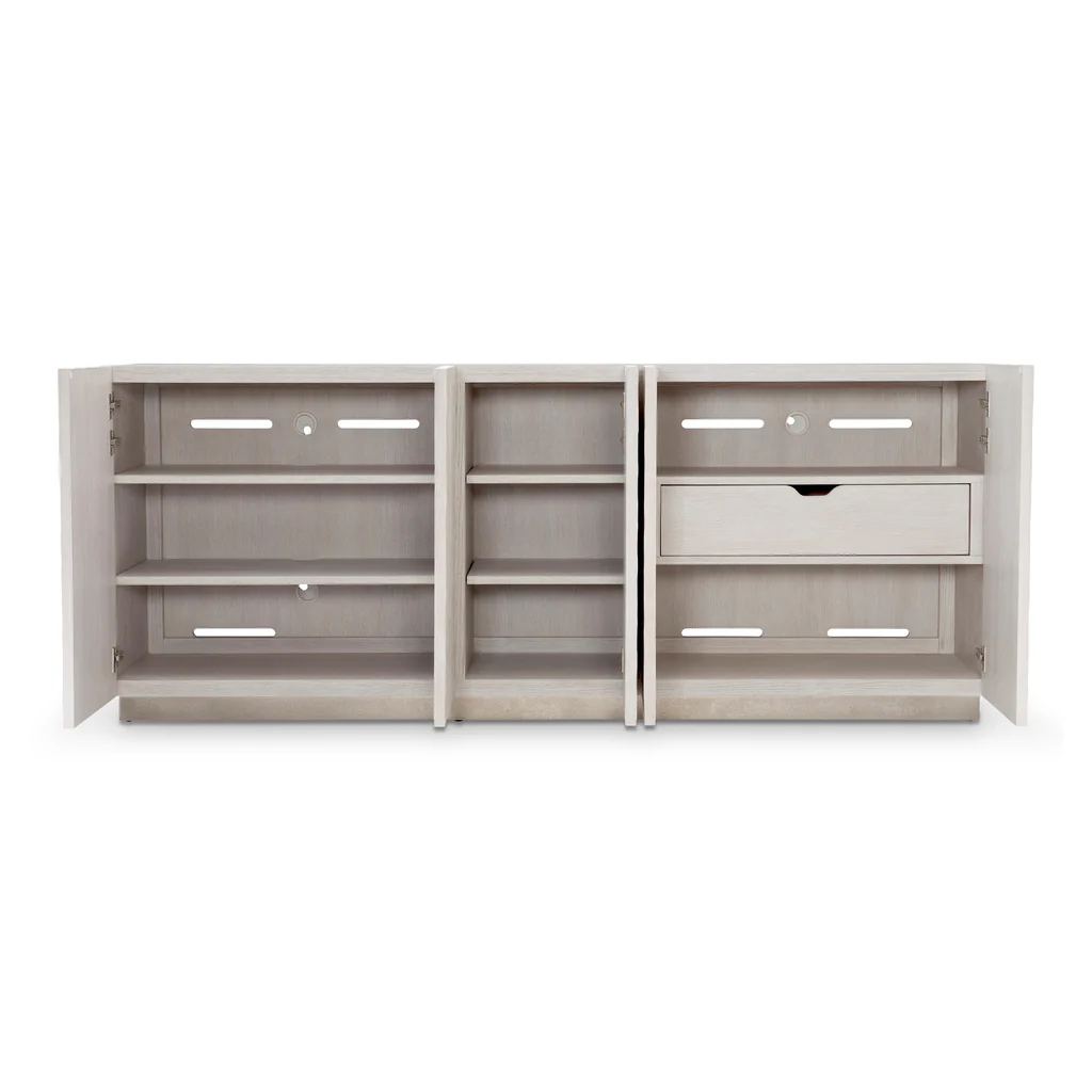 Modern Beyaz Dalgalı Dokulu TV - Credenza Office Storage incelemesi ve fiyatı