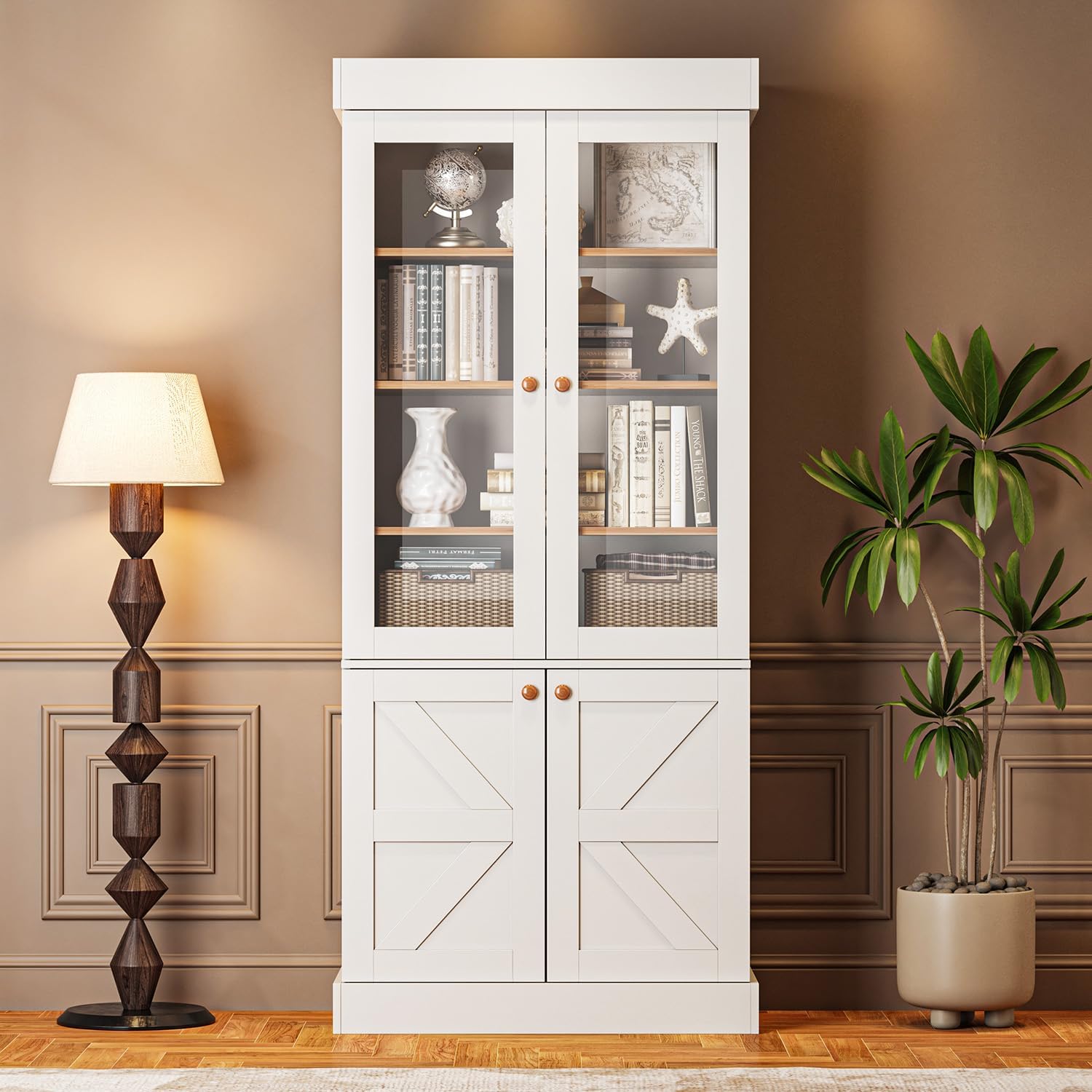 Uzun Çiftlik Evi Tarzı Kitaplı - Credenza Office Storage incelemesi ve fiyatı